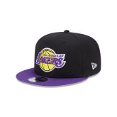 New Era LA Lakers Team Side Patch Black 9FIFTY Snapback Cap - Schwarz - Mütze