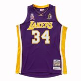 Mitchell & Ness Los Angeles Lakers Shaquille O'Neal Finals Jersey Purple - Violett - Jersey