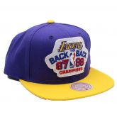 Mitchell & Ness NBA Los Angeles Lakers B2B Snapback HWC - Violett - Kappe
