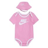 Nike Infant Core Bucket Hat & Bodysuit 2pc Set Pink - Rosa - set