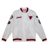 Mitchell & Ness NBA Chicago Bulls Hometown Lw Satin Jacket - Weiß - Jacke