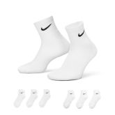Nike Everyday Cushioned Ankle 6-Pack Socks White - Weiß - Socken
