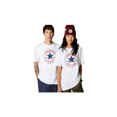Converse Go-To All Star Patch Standard Fit T-Shirt - Weiß - Kurzärmeliges T-shirt