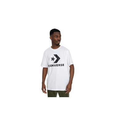 Converse Standard Fit Large Logo Star Chevron Tee - Weiß - Kurzärmeliges T-shirt
