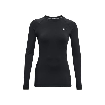 Under Armour Authentics Wmns Crew Black - Schwarz - Kompressionsshirt mit langen Ärmeln Under Armour Authentics Wmns Crew Black - Schwarz - Kompressionsshirt mit langen Ärmeln