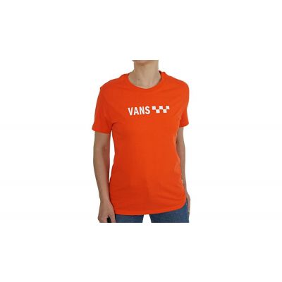 Vans Wm Brand Striper Bf Grenadine - Rot - Kurzärmeliges T-shirt