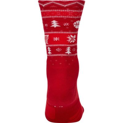 nike elite christmas crew socks - Rot - Socken
