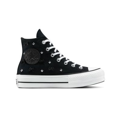Converse Chuck Taylor All Star Lift Platform Bows & Studs - Schwarz - Turnschuhe Converse Chuck Taylor All Star Lift Platform Bows & Studs - Schwarz - Turnschuhe