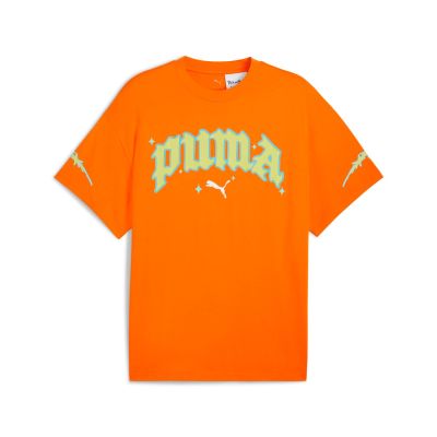 Puma Hoops x Rick and Morty Tee Rickie Orange - Orange - Kurzärmeliges T-shirt Puma Hoops x Rick and Morty Tee Rickie Orange - Orange - Kurzärmeliges T-shirt