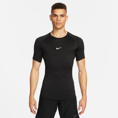 Nike Pro Dri-FIT Tight Short-Sleeve Fitness Top Black - Schwarz - Kurzärmeliges T-shirt