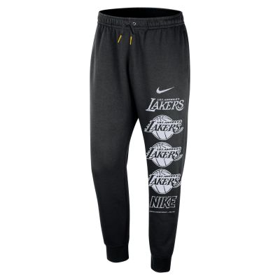 Nike NBA Los Angeles Lakers Courtside Club Fleece Joggers - Schwarz - Hose Nike NBA Los Angeles Lakers Courtside Club Fleece Joggers - Schwarz - Hose