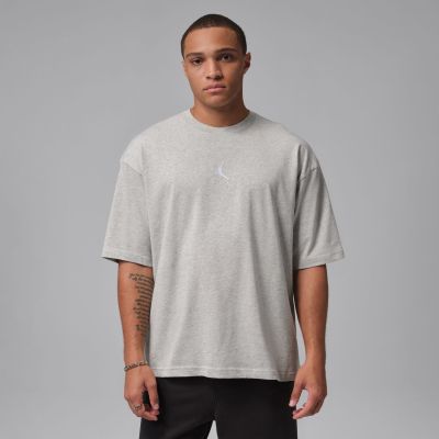 Jordan Flight Essentials Oversized Tee Heather Grey - Grau - Kurzärmeliges T-shirt Jordan Flight Essentials Oversized Tee Heather Grey - Grau - Kurzärmeliges T-shirt
