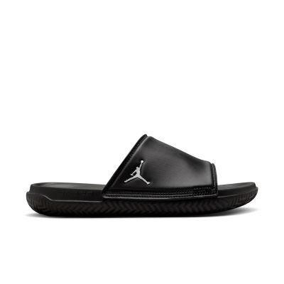 Air Jordan Play Slides "Black Metallic Silver" - Schwarz - Flip-Flops