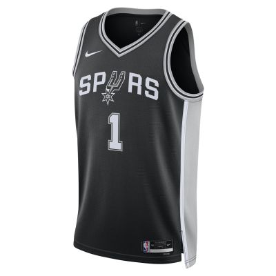 Nike Dri-FIT NBA San Antonio Spurs Victor Wembanyama Icon Edition 2022/23 Swingman Jersey - Schwarz - Jersey