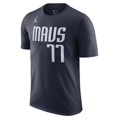 Jordan NBA Dallas Mavericks Statement Edition Luka Doncic Tee - Blau - Kurzärmeliges T-shirt