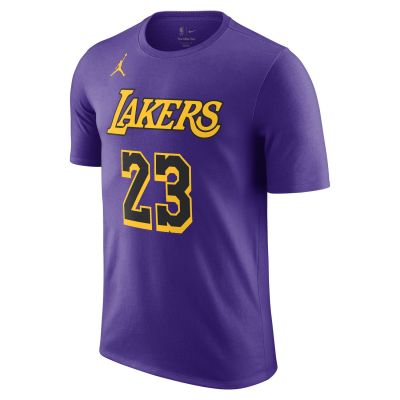Jordan NBA LeBron James Los Angeles Lakers Statement Edition Tee Field Purple - Violett - Kurzärmeliges T-shirt
