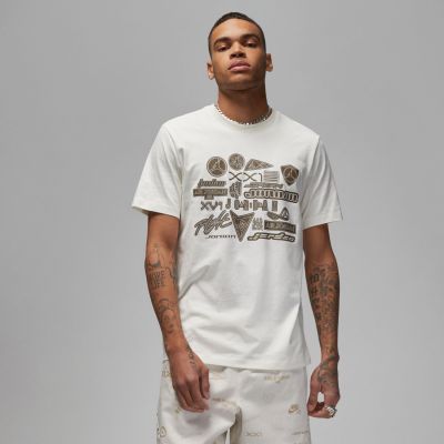 Jordan Brand Graphic Tee Sail - Weiß - Kurzärmeliges T-shirt