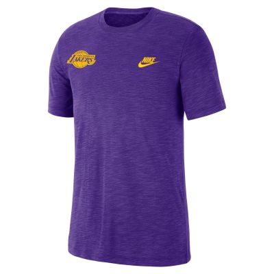 Nike NBA Los Angeles Lakers Essential Club Tee Field Purple - Violett - Kurzärmeliges T-shirt