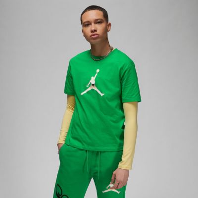 Jordan Wmns Graphic Tee Lucky Green - Grün - Kurzärmeliges T-shirt