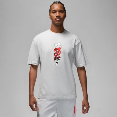 Jordan Zion Seasonal Tee Photon Dust - Weiß - Kurzärmeliges T-shirt
