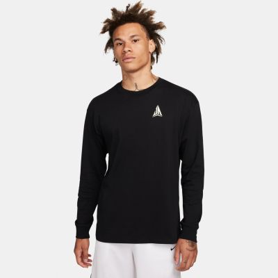 Nike Ja Max90 Long-Sleeve Basketball Tee Black - Schwarz - Kurzärmeliges T-shirt