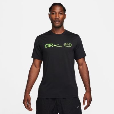 Nike Dri-FIT Verbiage Tee Black - Schwarz - Kurzärmeliges T-shirt