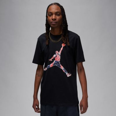 Jordan Brand Watercolour Tee - Schwarz - Kurzärmeliges T-shirt