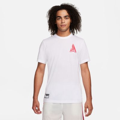Nike Dri-FIT Ja Tee White - Weiß - Kurzärmeliges T-shirt