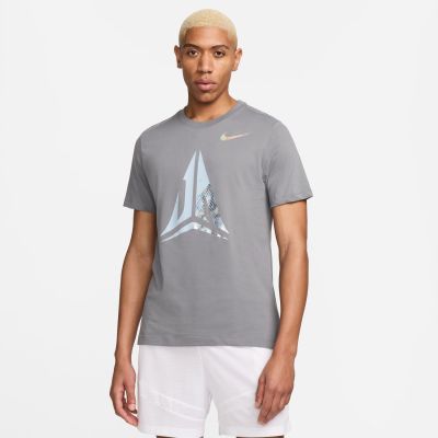 Nike Dri-FIT Ja Basketball Tee Smoke Grey - Grau - Kurzärmeliges T-shirt
