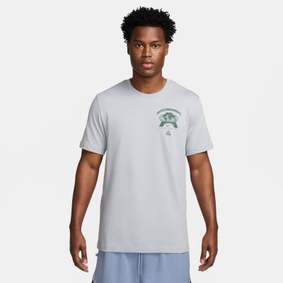 Nike Giannis M90 Basketball Tee Wolf Grey - Grau - Kurzärmeliges T-shirt