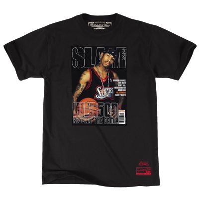 Mitchell & Ness NBA Allen Iverson Slam Tee - Schwarz - Kurzärmeliges T-shirt