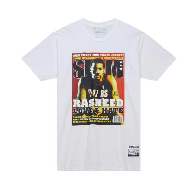 Mitchell & Ness NBA Trail Portland Trail Blazers Rasheed Wallace Slam Tee - Weiß - Kurzärmeliges T-shirt