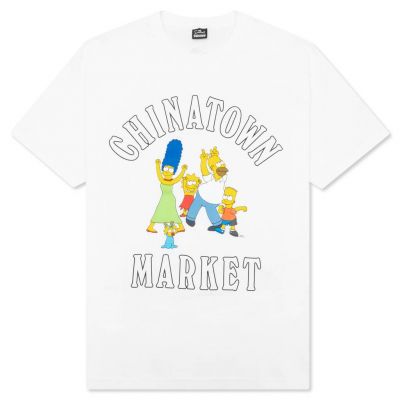 The Simpsons X Chinatown Market Family Og T-Shirt White - Weiß - Kurzärmeliges T-shirt