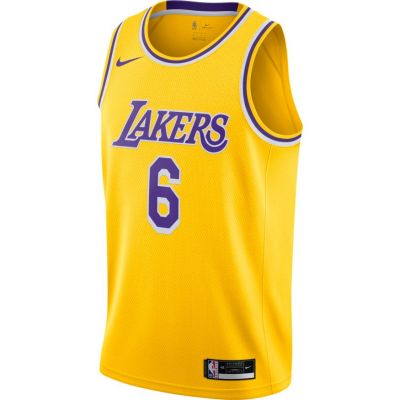 Nike LeBron James Lakers Icon Edition 2020 Swingman Jersey - Gelb - Jersey