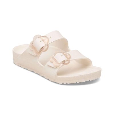 Birkenstock Arizona Flower EVA Narrow Fit Eggshell - Braun - Sandalen Birkenstock Arizona Flower EVA Narrow Fit Eggshell - Braun - Sandalen