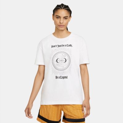 Nike "Legend" Wmns Boyfriend Basketball Tee - Weiß - Kurzärmeliges T-shirt