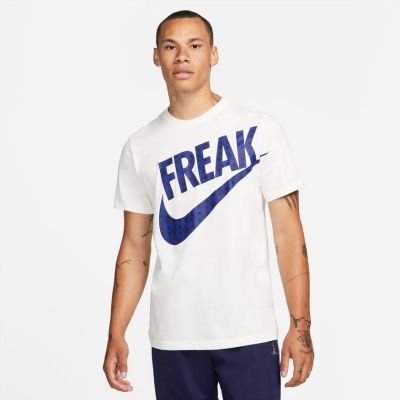 Nike Dri-FIT Giannis "Freak" Basketball Tee White - Weiß - Kurzärmeliges T-shirt