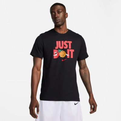 Nike "Just Do It" Basketball Tee Black - Schwarz - Kurzärmeliges T-shirt