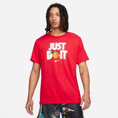 Nike "Just Do It" Basketball Tee Red - Rot - Kurzärmeliges T-shirt