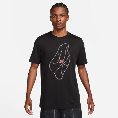 Nike Dri-FIT Basketball Tee Black - Schwarz - Kurzärmeliges T-shirt