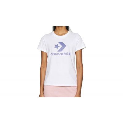 Converse Star Chevron Center Front Tee - Weiß - Kurzärmeliges T-shirt