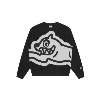 ICECREAM Applique Jumbo Running Dog Crewneck Black - Schwarz - Hoodie ICECREAM Applique Jumbo Running Dog Crewneck Black - Schwarz - Hoodie