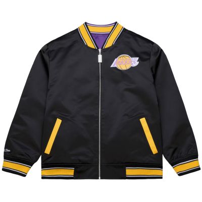 Mitchell & Ness NBA All Star Lakers Reversible Satin Jacket - Schwarz - Jacke Mitchell & Ness NBA All Star Lakers Reversible Satin Jacket - Schwarz - Jacke