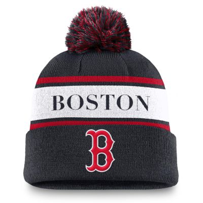 Nike Peak Boston Red Sox Standard Cuff Pom Beanie - Schwarz - Mütze Nike Peak Boston Red Sox Standard Cuff Pom Beanie - Schwarz - Mütze