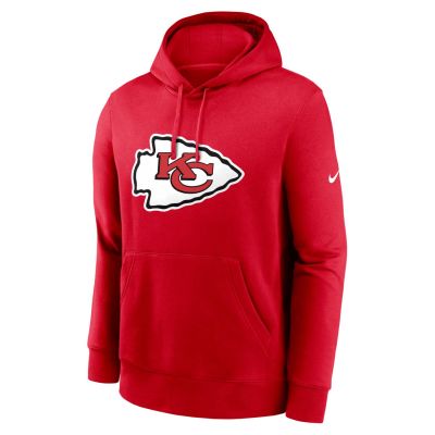 Nike Club Logo Kansas City Chiefs Hoodie - Rot - Hoodie Nike Club Logo Kansas City Chiefs Hoodie - Rot - Hoodie