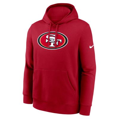 Nike Club Logo San Francisco 49ers Hoodie - Rot - Hoodie Nike Club Logo San Francisco 49ers Hoodie - Rot - Hoodie