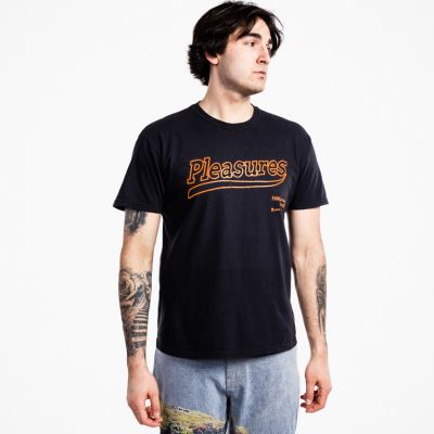 Pleasures Dub Pigment DYE T-Shirt Black - Schwarz - Kurzärmeliges T-shirt