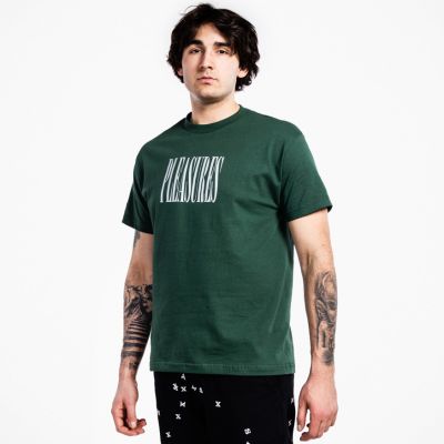 Pleasures Stretch T-Shirt Forest Green - Grün - Kurzärmeliges T-shirt