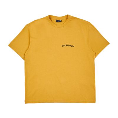 Pleasures Neural Heavyweight Tee Squash - Gelb - Kurzärmeliges T-shirt