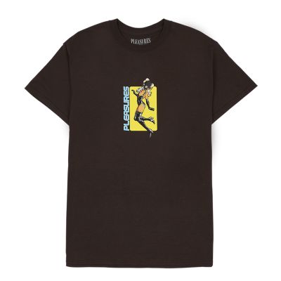 Pleasures Baked Tee Chocolate - Braun - Kurzärmeliges T-shirt